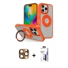 MARSİLYAN™- iPhone 16 Pro Max Kılıf Nova Minimal Serisi - Siyah Bilvis 3X AR Hayalet Cam Ekran Koruyucu + Pers Alüminyum Kamera Lens - CLTM