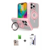 MARSİLYAN™- iPhone 16 Pro Max Kılıf Nova Minimal Serisi - Siyah Bilvis 3X AR Hayalet Cam Ekran Koruyucu + Raze Metal Kamera Lens - NLGY