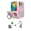 MARSİLYAN™- iPhone 16 Pro Max Kılıf Nova Minimal Serisi - Siyah Bilvis 3X AR Hayalet Cam Ekran Koruyucu + Raze Metal Kamera Lens - SH