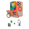 MARSİLYAN™- iPhone 16 Pro Max Kılıf Nova Minimal Serisi - Siyah Bilvis 3X AR Hayalet Cam Ekran Koruyucu + Raze Metal Kamera Lens - SH