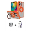 MARSİLYAN™- iPhone 16 Pro Max Kılıf Nova Minimal Serisi - Siyah Bilvis 3X AR Hayalet Cam Ekran Koruyucu + Pers Alüminyum Kamera Lens - GI