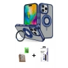 MARSİLYAN™- iPhone 16 Pro Max Kılıf Nova Minimal Serisi - Siyah Bilvis 3X AR Hayalet Cam Ekran Koruyucu + Raze Metal Kamera Lens - CLTM