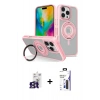 MARSİLYAN™- iPhone 16 Pro Max Kılıf Nova Minimal Serisi - Siyah Bilvis 3X AR Hayalet Cam Ekran Koruyucu + Bilvis Titan Kamera Lens - TMGI