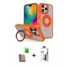MARSİLYAN™- iPhone 16 Pro Max Kılıf Nova Minimal Serisi - Siyah Bilvis 3X AR Hayalet Cam Ekran Koruyucu + Raze Metal Kamera Lens - CLTM