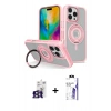 MARSİLYAN™- iPhone 16 Pro Max Kılıf Nova Minimal Serisi - Siyah Bilvis 3X AR HD Cam Ekran Koruyucu + Bilvis Titan Kamera Lens - TMGI