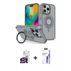 MARSİLYAN™- iPhone 16 Pro Max Kılıf Nova Minimal Serisi - Siyah Bilvis 3X AR HD Cam Ekran Koruyucu + Bilvis Titan Kamera Lens - GS