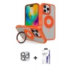 MARSİLYAN™- iPhone 16 Pro Max Kılıf Nova Minimal Serisi - Siyah Bilvis 3X AR HD Cam Ekran Koruyucu + Pers Alüminyum Kamera Lens - GI