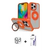 MARSİLYAN™- iPhone 16 Pro Max Kılıf Nova Minimal Serisi - Siyah Bilvis 3X AR HD Cam Ekran Koruyucu + Pers Alüminyum Kamera Lens - GS