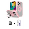 MARSİLYAN™- iPhone 16 Pro Max Kılıf Nova Minimal Serisi - Siyah Bilvis 3X AR HD Cam Ekran Koruyucu + PVD Metal Kamera Lens - SH