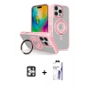 MARSİLYAN™- iPhone 16 Pro Max Kılıf Nova Minimal Serisi - Siyah Bilvis 3X AR HD Cam Ekran Koruyucu + PVD Metal Kamera Lens - GS
