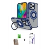 MARSİLYAN™- iPhone 16 Pro Max Kılıf Nova Minimal Serisi - Siyah Bilvis 3X AR HD Cam Ekran Koruyucu + Raze Metal Kamera Lens - CLTM