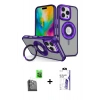 MARSİLYAN™- iPhone 16 Pro Max Kılıf Nova Minimal Serisi - Siyah Bilvis 3X AR HD Cam Ekran Koruyucu + Raze Metal Kamera Lens - SH