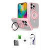 MARSİLYAN™- iPhone 16 Pro Max Kılıf Nova Minimal Serisi - Siyah Bilvis 3X AR HD Cam Ekran Koruyucu + Raze Metal Kamera Lens - SH
