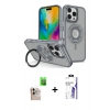 MARSİLYAN™- iPhone 16 Pro Max Kılıf Nova Minimal Serisi - Siyah Bilvis 3X AR HD Cam Ekran Koruyucu + Raze Metal Kamera Lens - NLGY