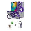 MARSİLYAN™- iPhone 16 Pro Max Kılıf Nova Minimal Serisi - Siyah Bilvis 3X AR HD Cam Ekran Koruyucu + Raze Metal Kamera Lens - NLGY