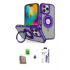 MARSİLYAN™- iPhone 16 Pro Max Kılıf Nova Minimal Serisi - Siyah Bilvis 3X AR HD Cam Ekran Koruyucu + Raze Metal Kamera Lens - CLTM