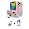 MARSİLYAN™- iPhone 16 Pro Max Kılıf Nova Minimal Serisi - Siyah Bilvis 5in1 3D Magic Cam Ekran Koruyucu + Bilvis Titan Kamera Lens - TMGI