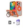 MARSİLYAN™- iPhone 16 Pro Max Kılıf Nova Minimal Serisi - Siyah Bilvis 5in1 3D Magic Cam Ekran Koruyucu + Gold PVD Metal Kamera Lens