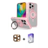 MARSİLYAN™- iPhone 16 Pro Max Kılıf Nova Minimal Serisi - Siyah Bilvis 5in1 3D Magic Cam Ekran Koruyucu + Pers Alüminyum Kamera Lens - CLTM