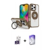 MARSİLYAN™- iPhone 16 Pro Max Kılıf Nova Minimal Serisi - Siyah Bilvis 5in1 3D Magic Cam Ekran Koruyucu + Bilvis Titan Kamera Lens - TMGI