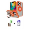 MARSİLYAN™- iPhone 16 Pro Max Kılıf Nova Minimal Serisi - Siyah Bilvis 5in1 3D Magic Cam Ekran Koruyucu + Çöl Titanyum Raze Metal Kamera Lens