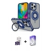 MARSİLYAN™- iPhone 16 Pro Max Kılıf Nova Minimal Serisi - Siyah Bilvis 5in1 3D Magic Cam Ekran Koruyucu + Bilvis Titan Kamera Lens - TMGI