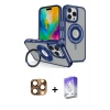 MARSİLYAN™- iPhone 16 Pro Max Kılıf Nova Minimal Serisi - Siyah Bilvis 5in1 3D Magic Cam Ekran Koruyucu + Pers Alüminyum Kamera Lens - CLTM