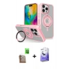 MARSİLYAN™- iPhone 16 Pro Max Kılıf Nova Minimal Serisi - Siyah Bilvis 5in1 5D Magic Hayalet Cam Ekran Koruyucu + Raze Metal Kamera Lens - CLTM