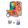 MARSİLYAN™- iPhone 16 Pro Max Kılıf Nova Minimal Serisi - Siyah Bilvis 5in1 5D Magic Hayalet Cam Ekran Koruyucu + Pers Alüminyum Kamera Lens - GI