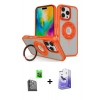 MARSİLYAN™- iPhone 16 Pro Max Kılıf Nova Minimal Serisi - Siyah Bilvis 5in1 5D Magic Hayalet Cam Ekran Koruyucu + Raze Metal Kamera Lens - SH