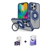 MARSİLYAN™- iPhone 16 Pro Max Kılıf Nova Minimal Serisi - Siyah Bilvis 5in1 5D Magic Hayalet Cam Ekran Koruyucu + Bilvis Titan Kamera Lens - GS