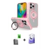 MARSİLYAN™- iPhone 16 Pro Max Kılıf Nova Minimal Serisi - Siyah Bilvis 5in1 5D Magic Hayalet Cam Ekran Koruyucu + Raze Metal Kamera Lens - SH