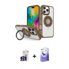 MARSİLYAN™- iPhone 16 Pro Max Kılıf Nova Minimal Serisi - Siyah Bilvis 5in1 5D Magic Hayalet Cam Ekran Koruyucu + Bilvis Titan Kamera Lens - TMGI