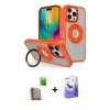 MARSİLYAN™- iPhone 16 Pro Max Kılıf Nova Minimal Serisi - Siyah Bilvis 5in1 5D Magic Hayalet Cam Ekran Koruyucu + Raze Metal Kamera Lens - CLTM