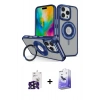 MARSİLYAN™- iPhone 16 Pro Max Kılıf Nova Minimal Serisi - Siyah Bilvis 5in1 5D Magic Hayalet Cam Ekran Koruyucu + Bilvis Titan Kamera Lens - SH