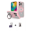 MARSİLYAN™- iPhone 16 Pro Max Kılıf Nova Minimal Serisi - Siyah Bilvis Hayalet Cam Ekran Koruyucu + Bilvis Titan Kamera Lens - TMGI