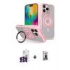 MARSİLYAN™- iPhone 16 Pro Max Kılıf Nova Minimal Serisi - Siyah Bilvis Hayalet Cam Ekran Koruyucu + Bilvis Titan Kamera Lens - GS