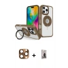 MARSİLYAN™- iPhone 16 Pro Max Kılıf Nova Minimal Serisi - Siyah Bilvis Hayalet Cam Ekran Koruyucu + Pers Alüminyum Kamera Lens - CLTM