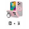 MARSİLYAN™- iPhone 16 Pro Max Kılıf Nova Minimal Serisi - Siyah Bilvis Hayalet Cam Ekran Koruyucu + PVD Metal Kamera Lens - GD
