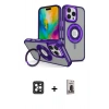 MARSİLYAN™- iPhone 16 Pro Max Kılıf Nova Minimal Serisi - Siyah Bilvis Hayalet Cam Ekran Koruyucu + PVD Metal Kamera Lens - SH