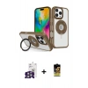 MARSİLYAN™- iPhone 16 Pro Max Kılıf Nova Minimal Serisi - Siyah Buffer Cam Ekran Koruyucu + Bilvis Titan Kamera Lens - GS