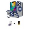 MARSİLYAN™- iPhone 16 Pro Max Kılıf Nova Minimal Serisi - Siyah Buffer Cam Ekran Koruyucu + Bilvis Titan Kamera Lens - TMGI