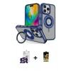 MARSİLYAN™- iPhone 16 Pro Max Kılıf Nova Minimal Serisi - Siyah Buffer Cam Ekran Koruyucu + Bilvis Titan Kamera Lens - GS