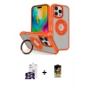 MARSİLYAN™- iPhone 16 Pro Max Kılıf Nova Minimal Serisi - Siyah Buffer Cam Ekran Koruyucu + Bilvis Titan Kamera Lens - GS