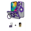 MARSİLYAN™- iPhone 16 Pro Max Kılıf Nova Minimal Serisi - Siyah Buffer Cam Ekran Koruyucu + Bilvis Titan Kamera Lens - TMGI