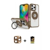 MARSİLYAN™- iPhone 16 Pro Max Kılıf Nova Minimal Serisi - Siyah Buffer Cam Ekran Koruyucu + Pers Alüminyum Kamera Lens - CLTM