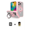 MARSİLYAN™- iPhone 16 Pro Max Kılıf Nova Minimal Serisi - Siyah Buffer Cam Ekran Koruyucu + PVD Metal Kamera Lens - SH