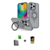MARSİLYAN™- iPhone 16 Pro Max Kılıf Nova Minimal Serisi - Siyah Buffer Cam Ekran Koruyucu + Raze Metal Kamera Lens - SH