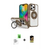 MARSİLYAN™- iPhone 16 Pro Max Kılıf Nova Minimal Serisi - Siyah Buffer Cam Ekran Koruyucu + Raze Metal Kamera Lens - BZ