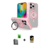 MARSİLYAN™- iPhone 16 Pro Max Kılıf Nova Minimal Serisi - Siyah Buffer Cam Ekran Koruyucu + Raze Metal Kamera Lens - SH